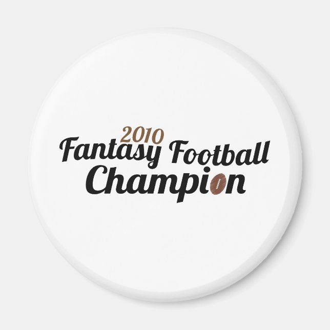2010 års fantasyfotbollsmästare magnet (Framsidan)