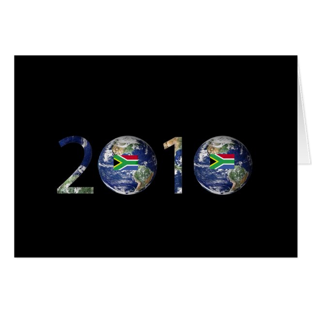 2010 års hälsningskort för fotboll i vm (Framsidan Horizontal)