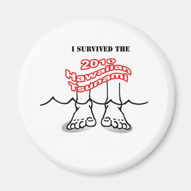 2010 års hawaiiska tsunami magnet (Framsidan)