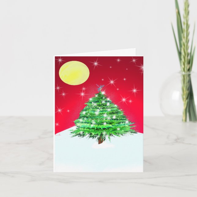 2010 års helgdag-kort (julgran) helgkort (Framsida)