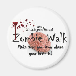 2010 Bloomington/Normal zombie-promenad Magnet
