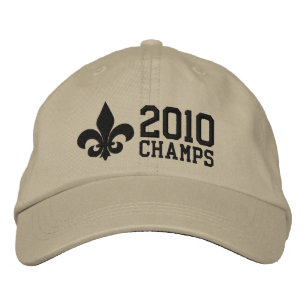 2010 Champs Fleur De Lis NOLA Broderad Keps