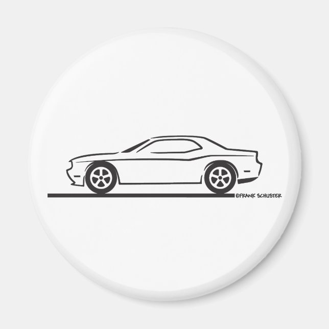2010 Dodge Challenger Magnet (Framsidan)