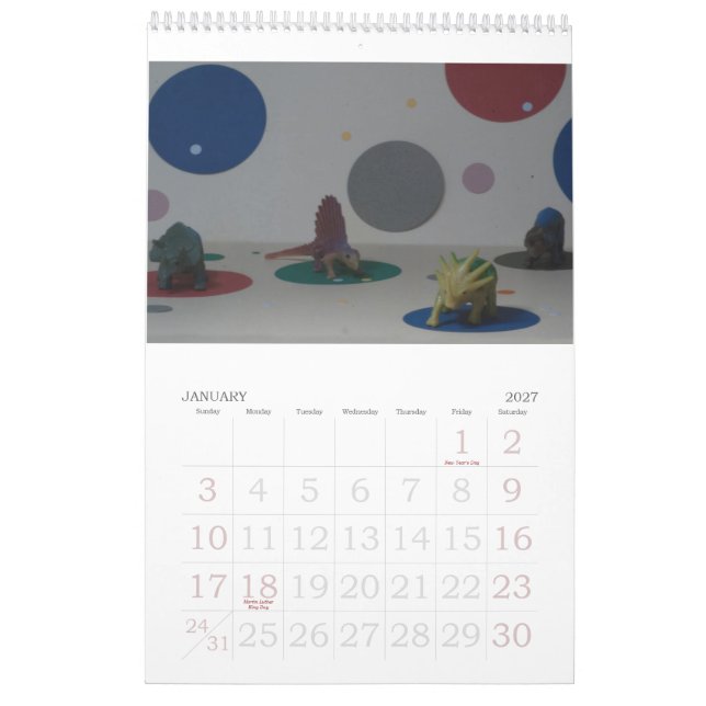 2010: Ett år i dinosaurier Kalender (Jan 2027)