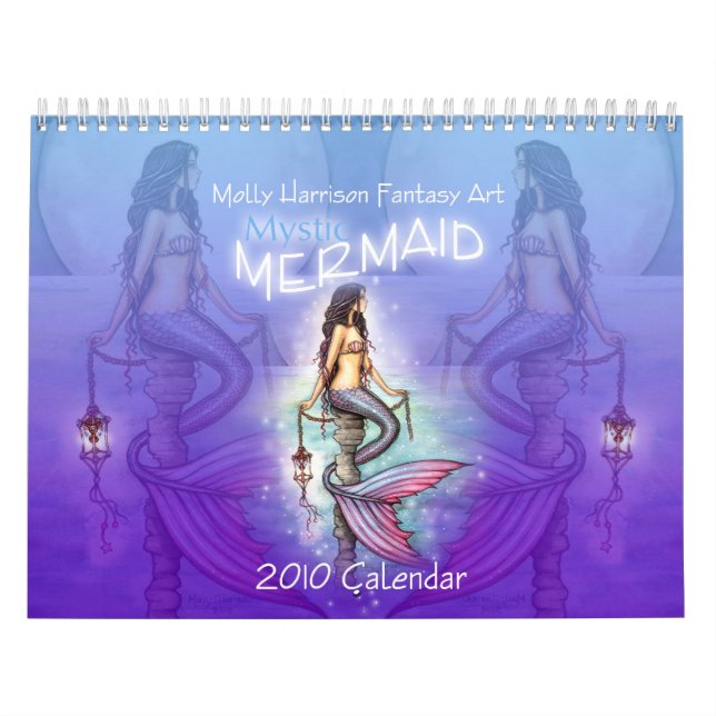 2010 Mystic Mermaid-kalender av Molly Harrison Kalender (Omslag)