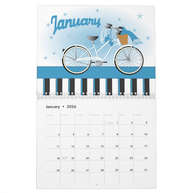 2010 Novelty cyklar Kalender (Jan 2026)