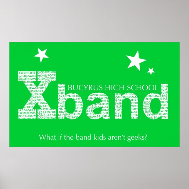 2010 Xband-Poster (Lime Green) Poster (Framsidan)