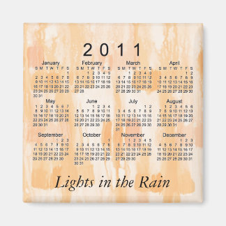2011 Abstrakt Mini Kalender Magnet