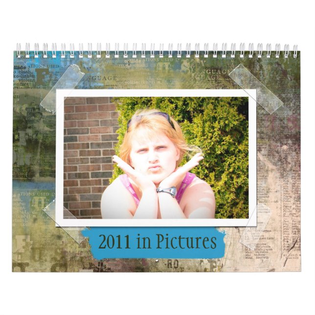 2011 Anpassningsbar Artsy Calendar - Year in Bilde Kalender (Omslag)