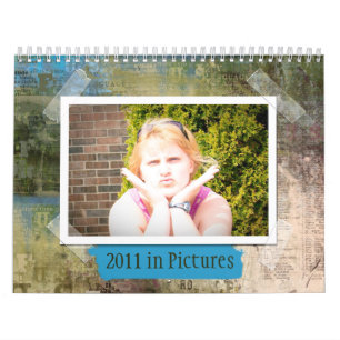 2011 Anpassningsbar Artsy Calendar - Year in Bilde Kalender