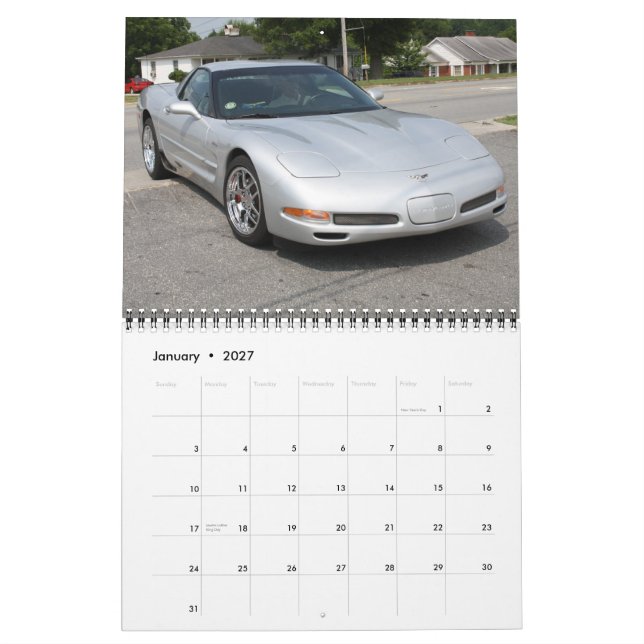 2011 års Corvettes-kalender Kalender (Jan 2027)