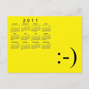 2011 års minikalender vykort