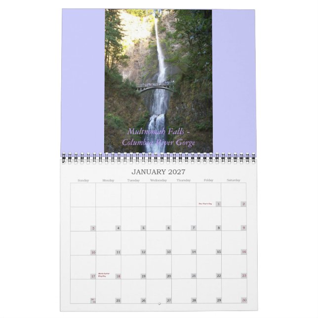 2011 års Oregon-kalender Kalender (Jan 2027)