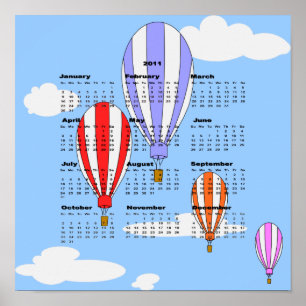 2011 Ballongkalender Poster