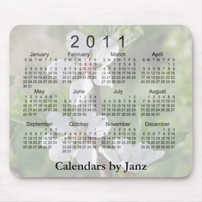 2011 blom- kalender musmatta (Framsidan)