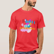 2011 examen t-shirt färgglada ballonger och moln