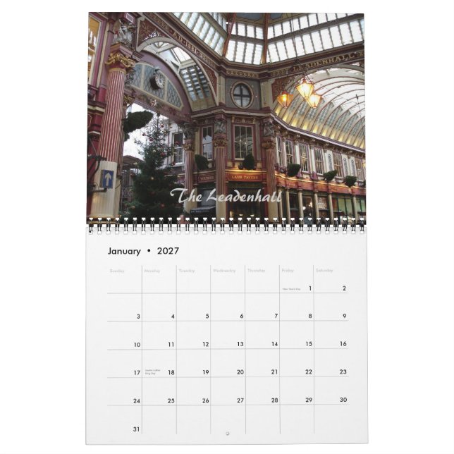 2011 följ mig i den London kalendern Kalender (Jan 2027)