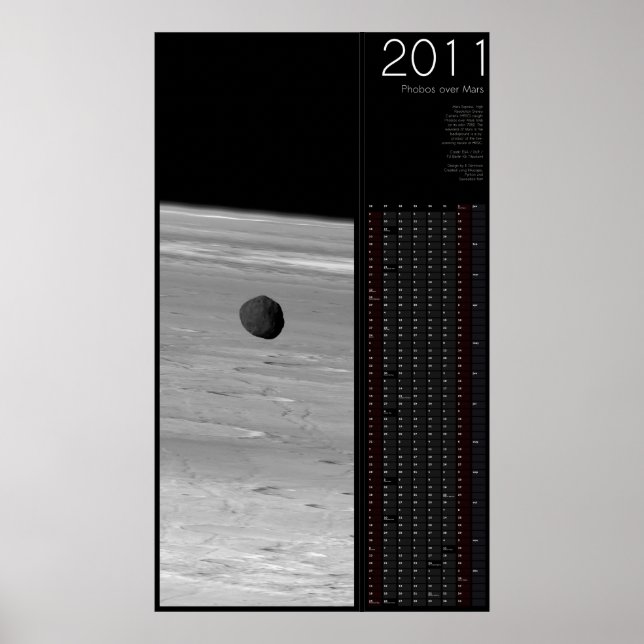 2011 Fotbos över Mars Poster (Framsidan)