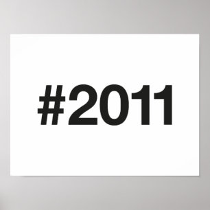 2011 Hashtag 14 födelsedagsdagen Poster