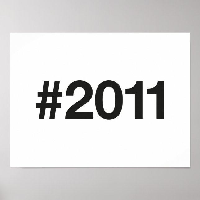 2011 Hashtag 14 födelsedagsdagen Poster (Framsidan)