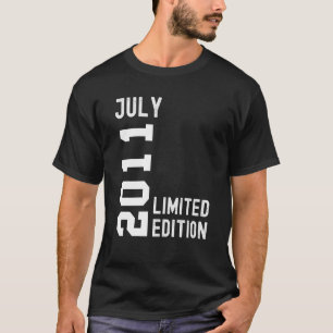 2011 juli Grattis på födelsedagen Party T Shirt