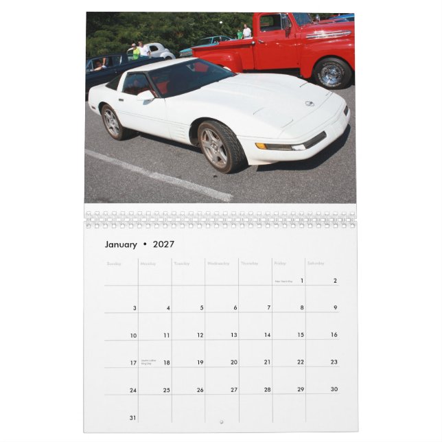 2011 kalendertoppen Corvettes Kalender (Jan 2027)