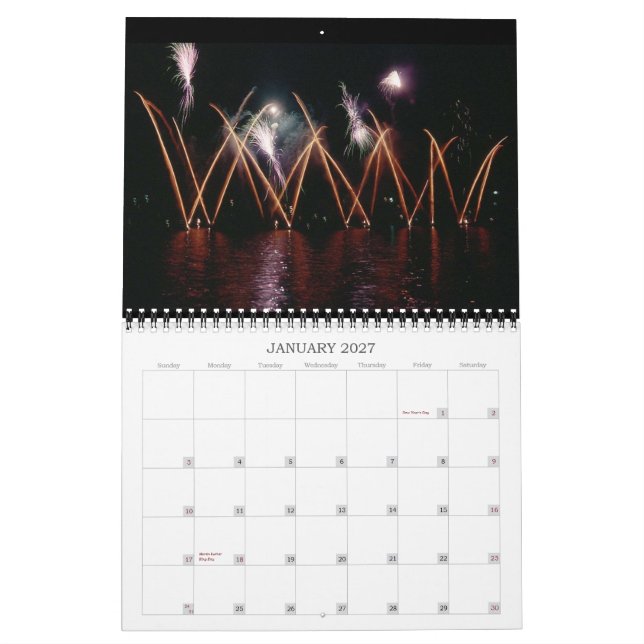 2011 ljusa övre himmlen kalender (Jan 2027)