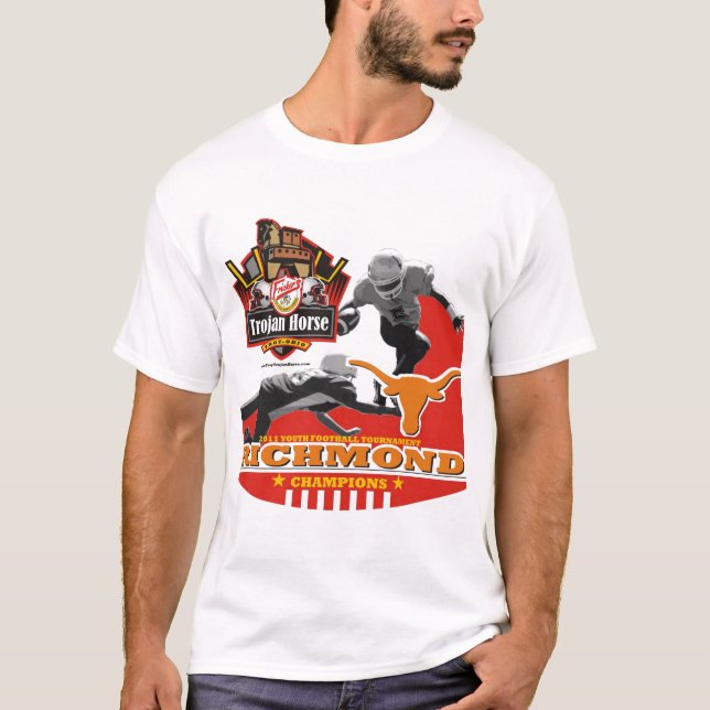 2011 - Mästare för häst för Richmond tjurar Trojan Tee Shirt (Framsida)
