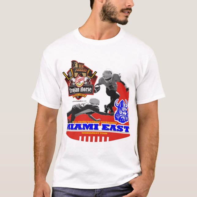 2011 - Miami östlig Vikings Trojan hästdesign Tee (Framsida)