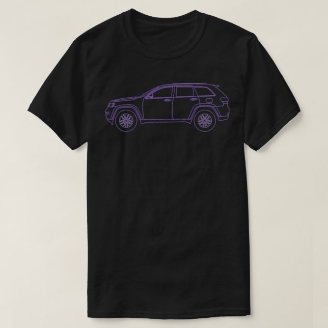2011 SUV 4X4 WK2 klar lila linjer T Shirt (Design framsida)