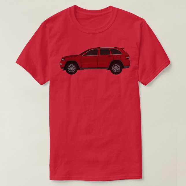 2011 SUV 4X4 WK2 röd T Shirt (Design framsida)