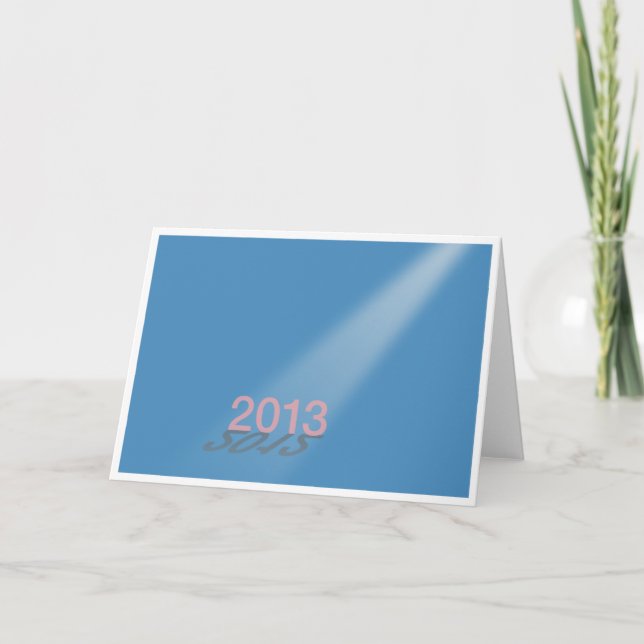 2012-13 Gott nytt år Blue Helgkort (Framsida)
