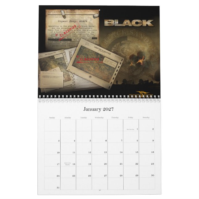 2012 6 års spel - klassiskt spel kalender (Jan 2027)