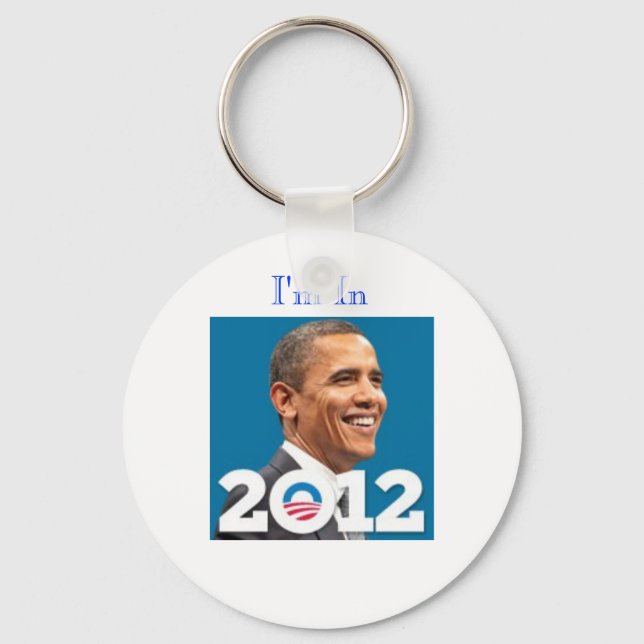 2012 är jag In-Obama Nyckelring (Framsida)