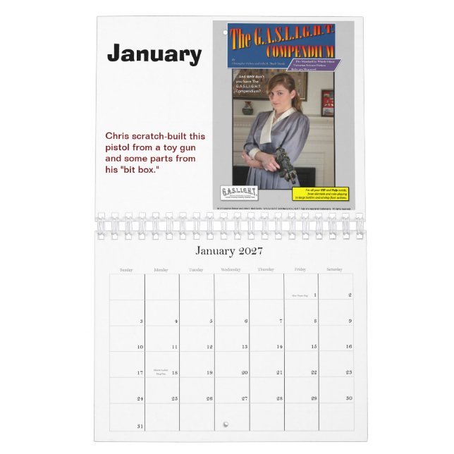 2012 års GASLIGHT-kalender Kalender (Jan 2027)
