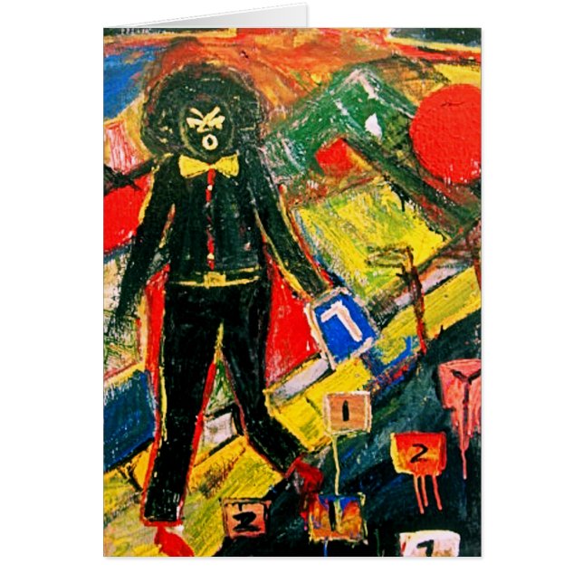 2012 års SVART UTKAST Hälsningskort (Framsidan)