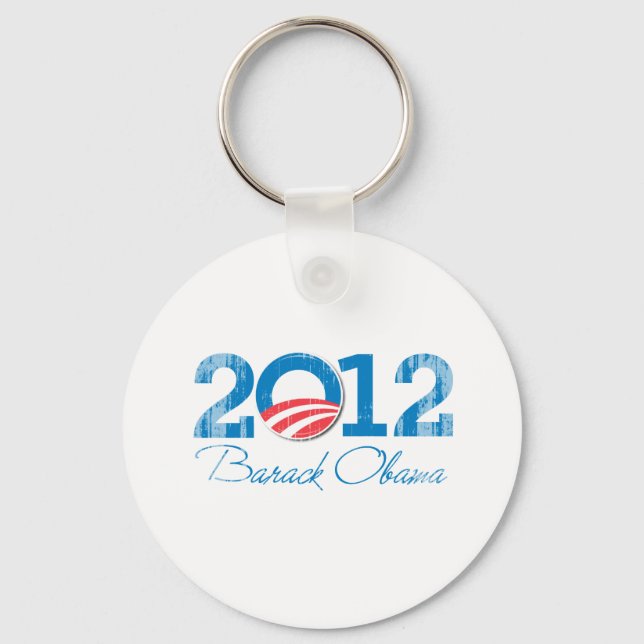 2012 - Barack Obama - Vintage.png Nyckelring (Framsida)
