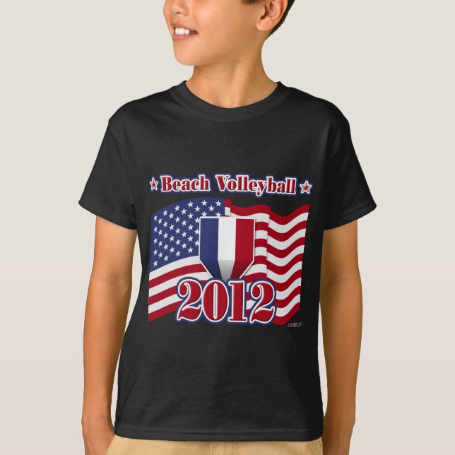 2012 Beach Volleyball Tee Shirt (Framsida)