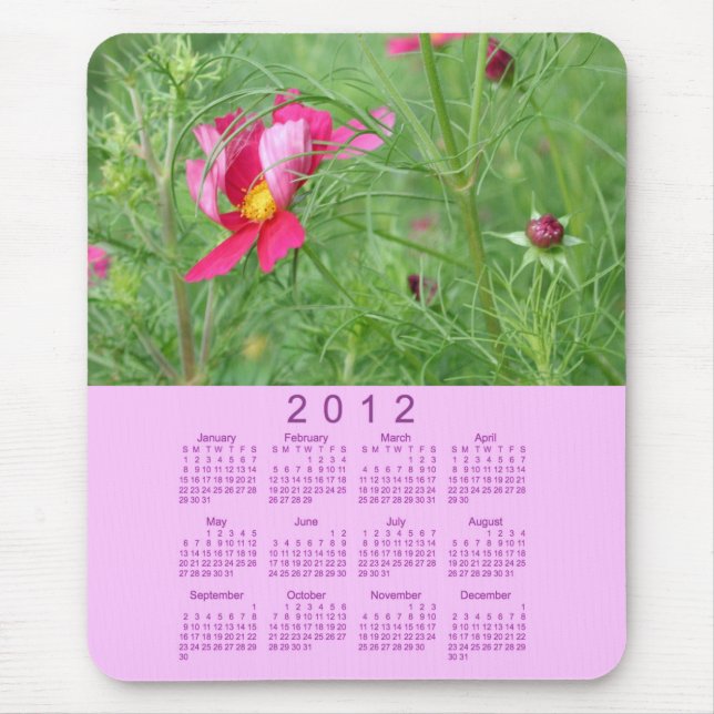 2012 blom- kalender musmatta (Framsidan)