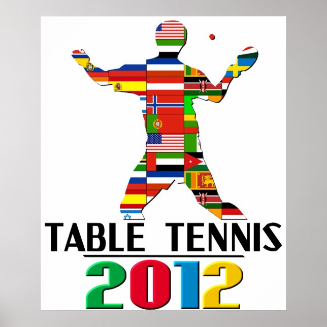 2012: Bord Tennis Poster (Framsidan)