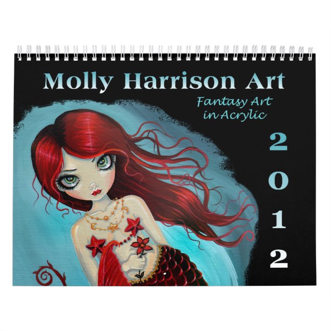 2012 Fantasy Art Kalender av Molly Harrison (Omslag)