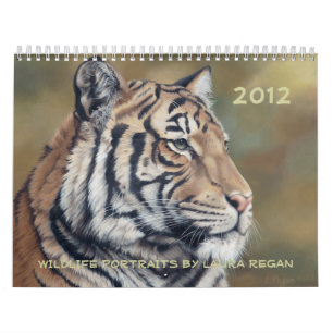 2012 för djurlivkonst för tolv månad kalender