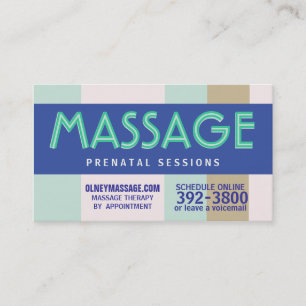 2012 för födseln massagepastell visitkort