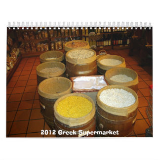 2012 grekiska Supermarketkalender Kalender