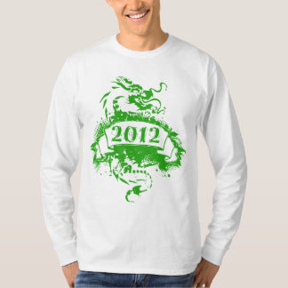 2012 - Grönt Dragon, vintage - T-Shirt