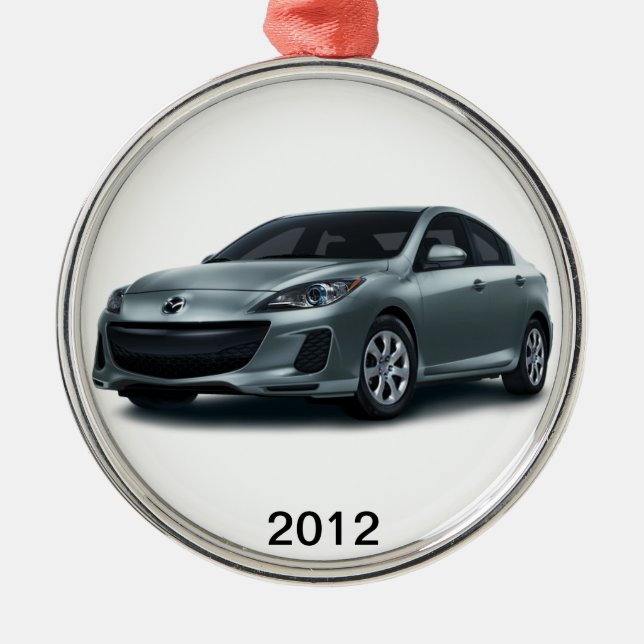 2012 julgranornament. för dörr Mazda3 4 Julgransprydnad Metall (Framsidan)
