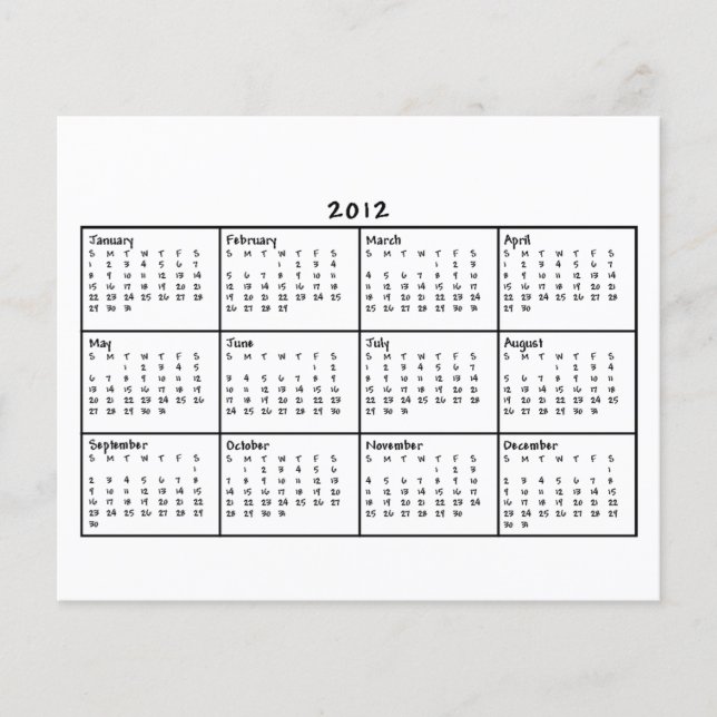 2012 Kalender Flygblad (Framsidan)