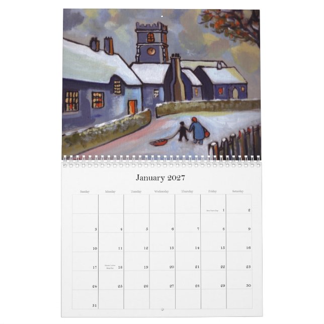 (2012 kalenderbilder från min original) kalender (Jan 2027)