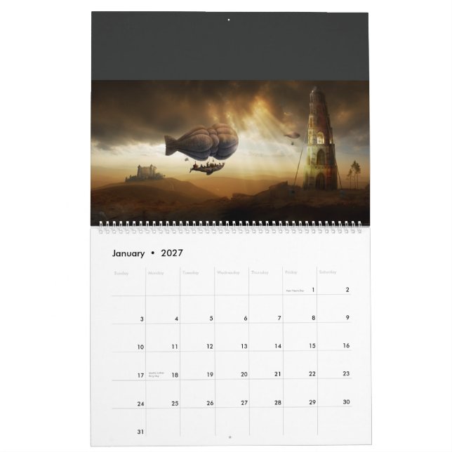 2012 Mysterious Stories (1) - Huge Wall Calendar Kalender (Jan 2027)