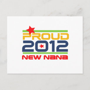 2012 Proud Nana T-shirts och presenter Vykort